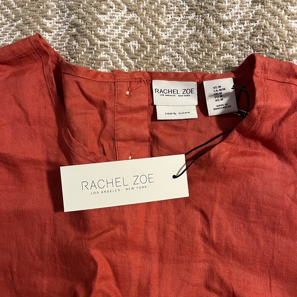NWT Rachel Zoe 100% linen top - Picture 3 of 3